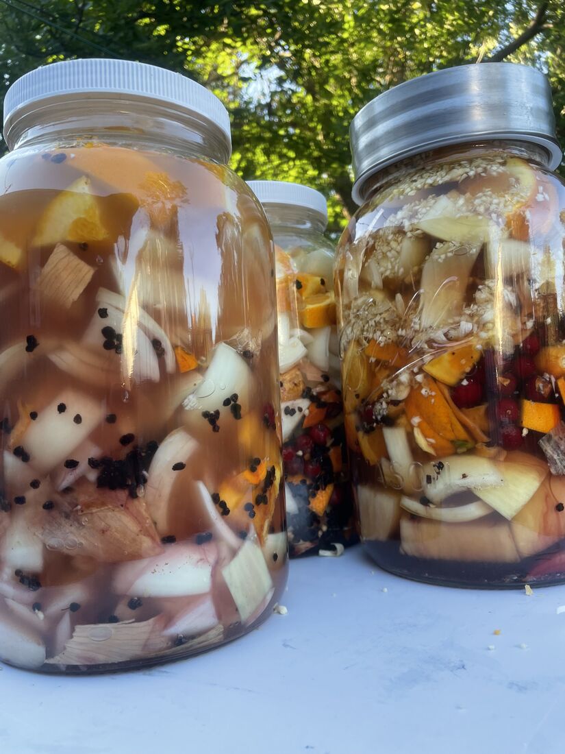 Jars steeping