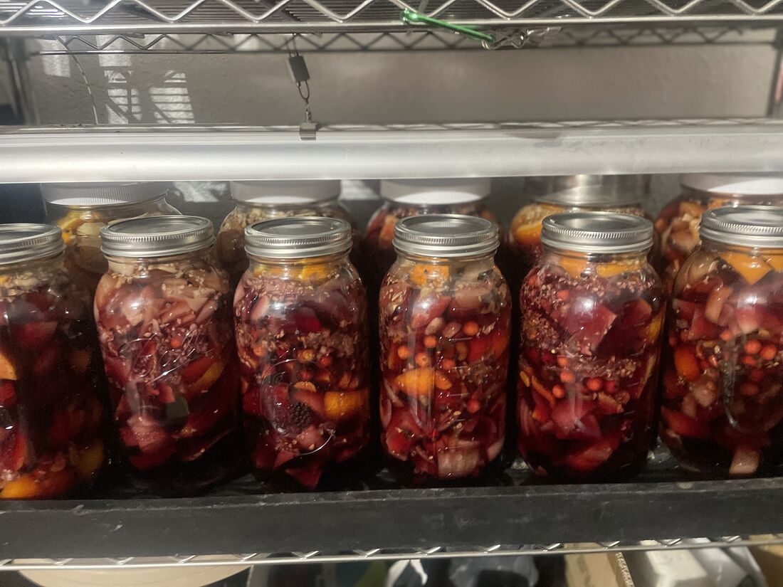 Cider deepening in color